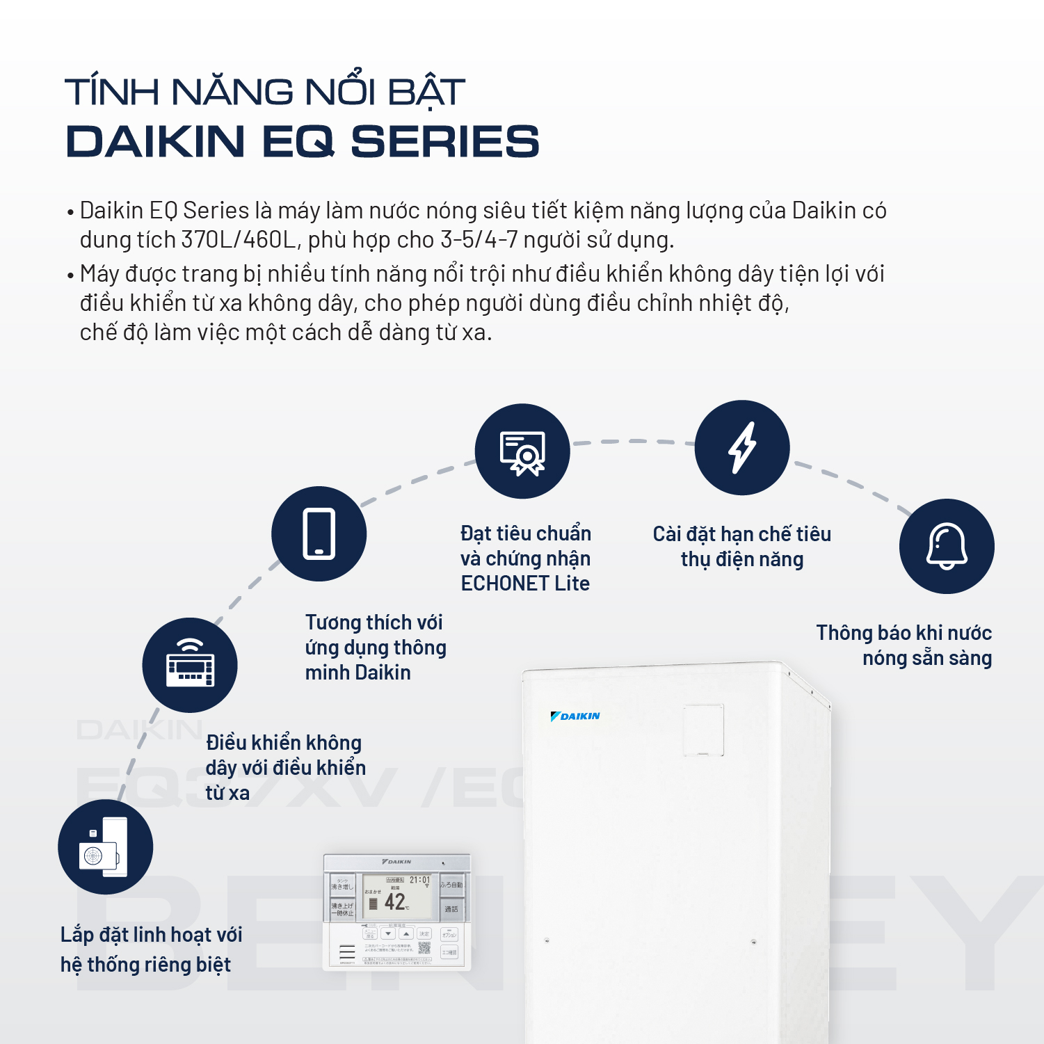 Máy nước nóng Daikin EQ Series