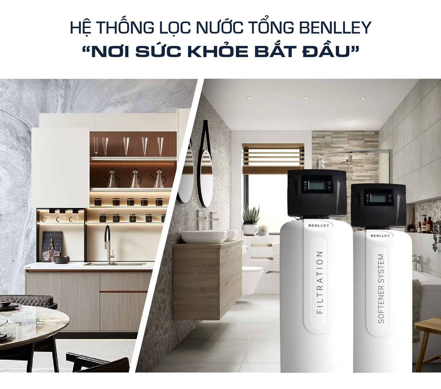 Hệ thống lọc nước tổng đầu nguồn Benlley